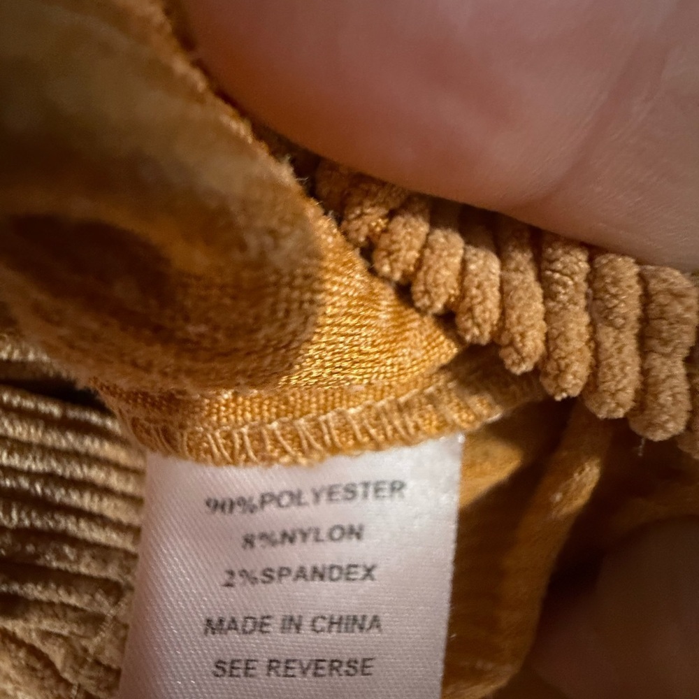 Camel Brown Oversized Chunky Corduroy Button-Down Shacket – M/L - Picture 2 of 3